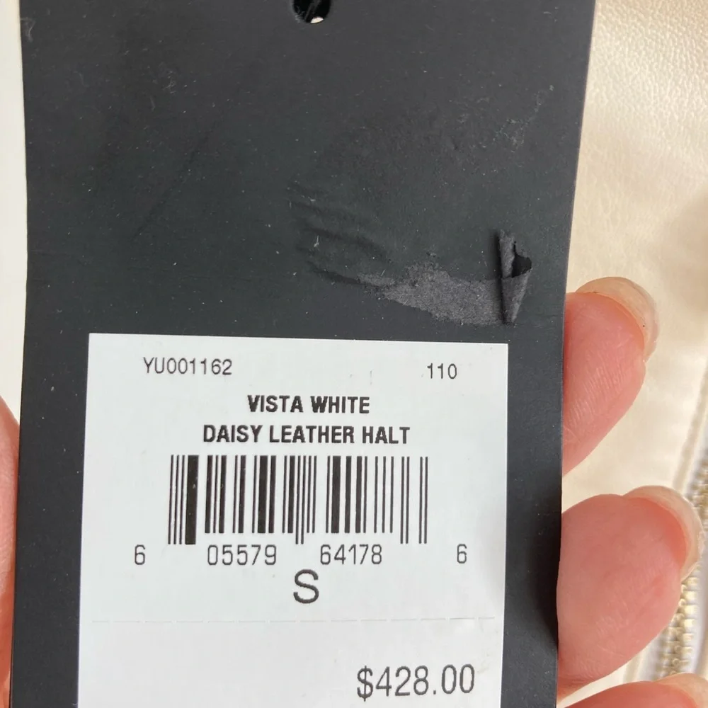 Brand new BIRD by JUICY COUTURE LEATHER HALTER TOP - Picture 9 of 12
